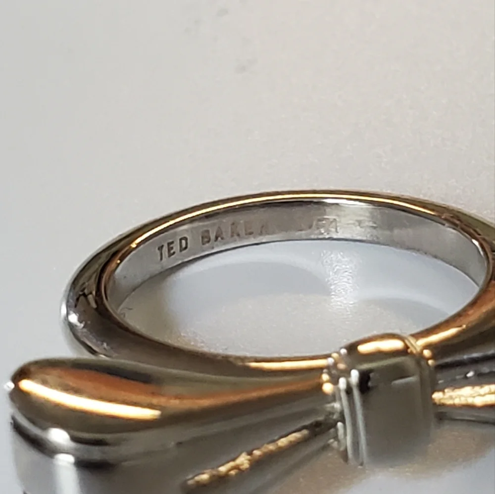 Ted Baker SILVER Bow Ring